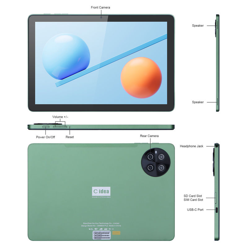 C idea 10,1 pollici Tablet didattico per studenti con mouse a tastiera 2 SIM CM8800plus