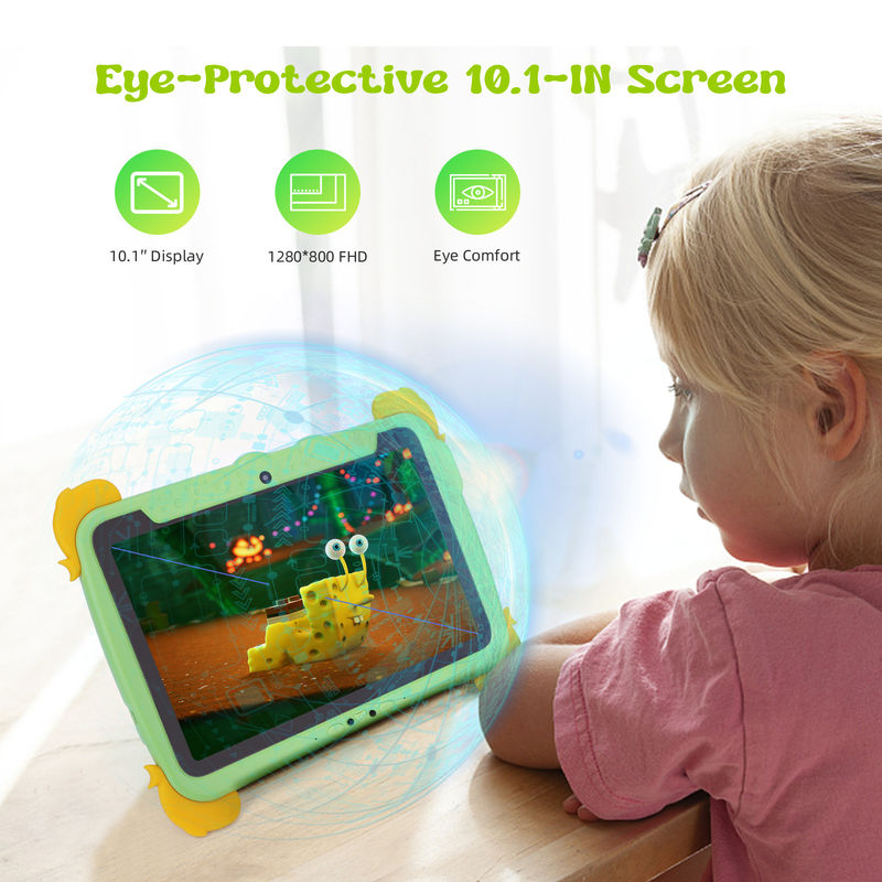C Idea Kids Tablet 10,1 pollici Android Tablet PC con custodia protezione occhi 1280 * 800 schermo preinstallazione IWAWA per l'istruzione