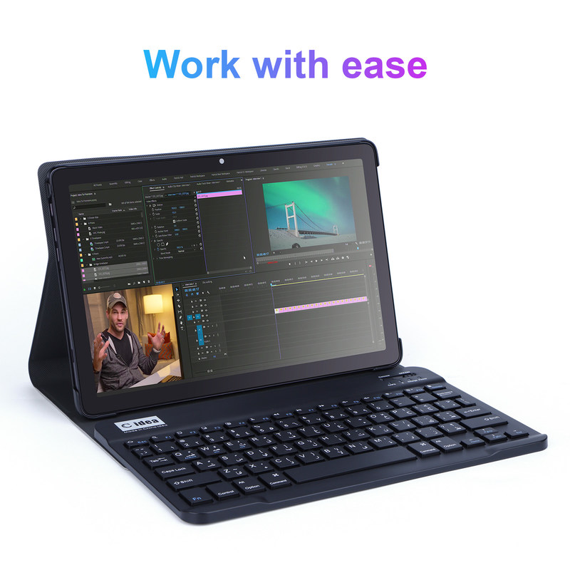 C idea Supporto SIM 8GB RAM 512GB 10 Inch Tablet PC con tastiera per studenti CM8500