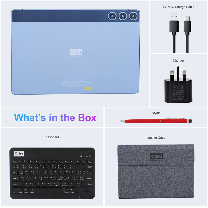 C idea WIFI Smart Tablet PC da 10 pollici con tastiera e cassa 2 supporto SIM per studente CM8500