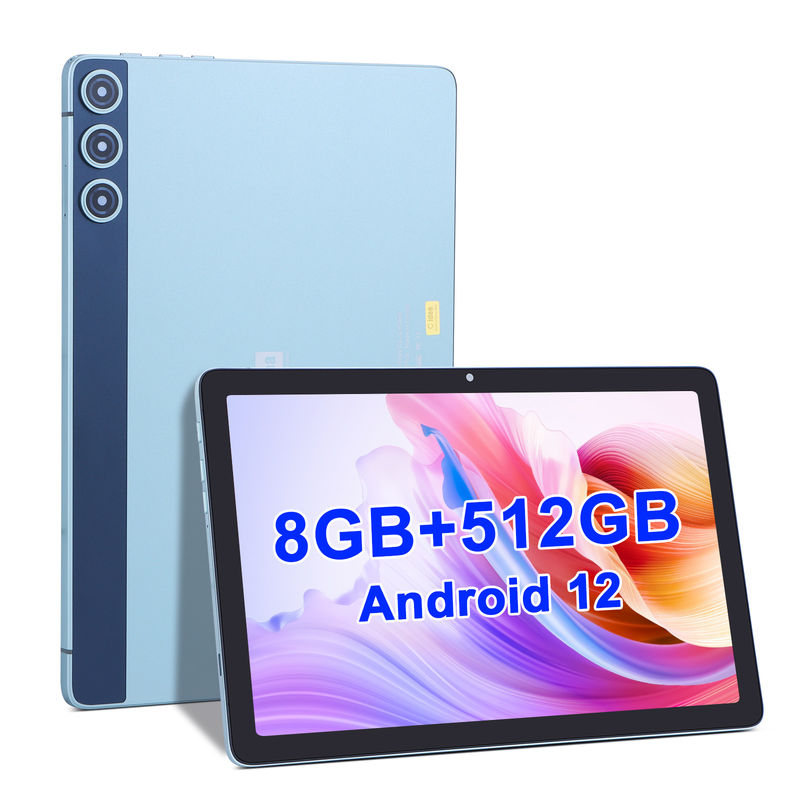 C idea 10.1 Inch Smart Tablet 10000mAh Batteria 8GB + 512GB con tastiera Bluetooth e supporto SIM per l'istruzione e l'apprendimento