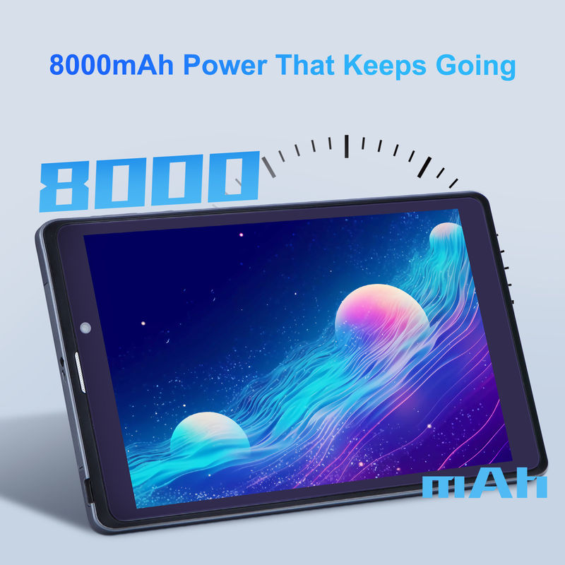 C idea Tablet Android PC con doppia fotocamera 8 pollici 1280x800 IPS HD Display Tablet Android 12 per studenti CM818-Gray