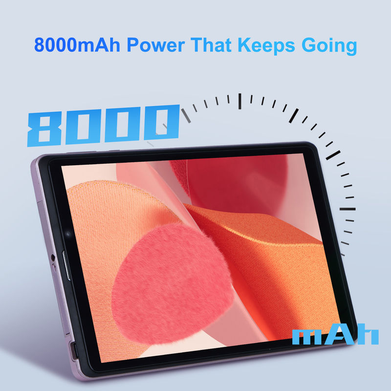 C Idea 8 pollici Android 12 Tablet 8000mAh Batteria 5MP + 8MP Fotocamera 8GB RAM 512GB ROM Per l'istruzione Imparare CM818-rosa