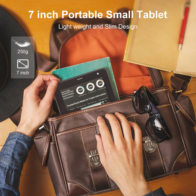 C Idea Tablet Android da 7 pollici 6+128GB Quad Core Touch Screen Tablet per Studenet CM515 ((verde)