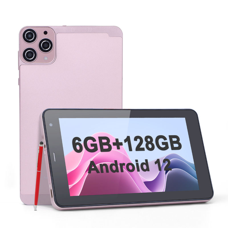 C idea 7 pollici Android Smart Tablet 6+128GB Quad Core WiFi Tablet HD Touch Screen per adolescenti CM515 ((Pink)