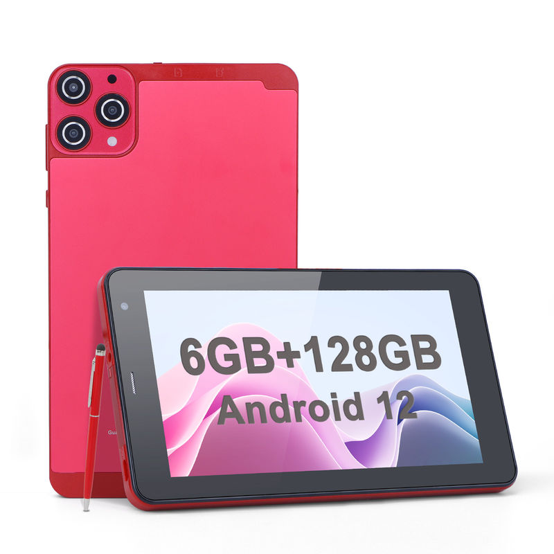 C Idea 7 pollici Piccoli Tablet Quad Core WiFi 5G Android Tablet PC per l'istruzione CM515 ((Rosso)