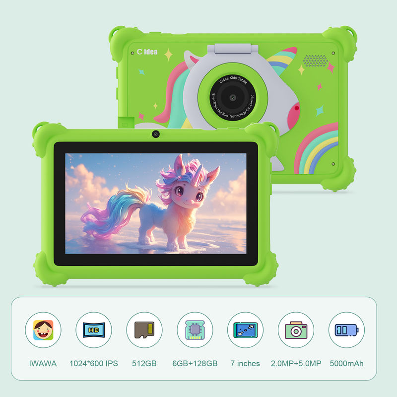 C Idea 7 pollici WIFI Kidspad Android System 6+128GB Tablet For Kids con custodia CM88