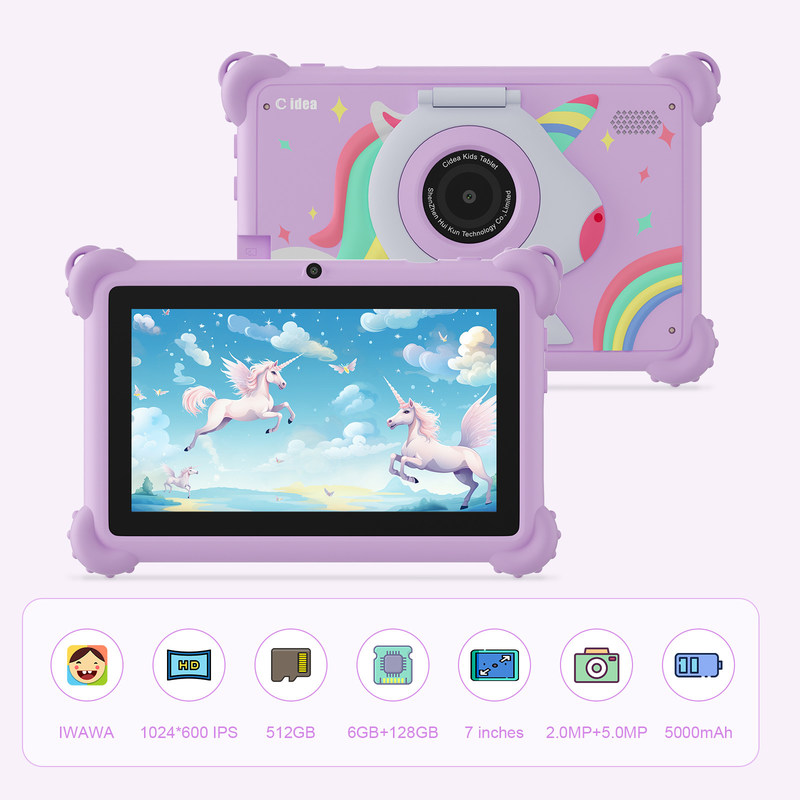 C idea 2024 Kids Learning Tablet Divertimento e prestazioni con Android 12 Tablet Kidspad CM88