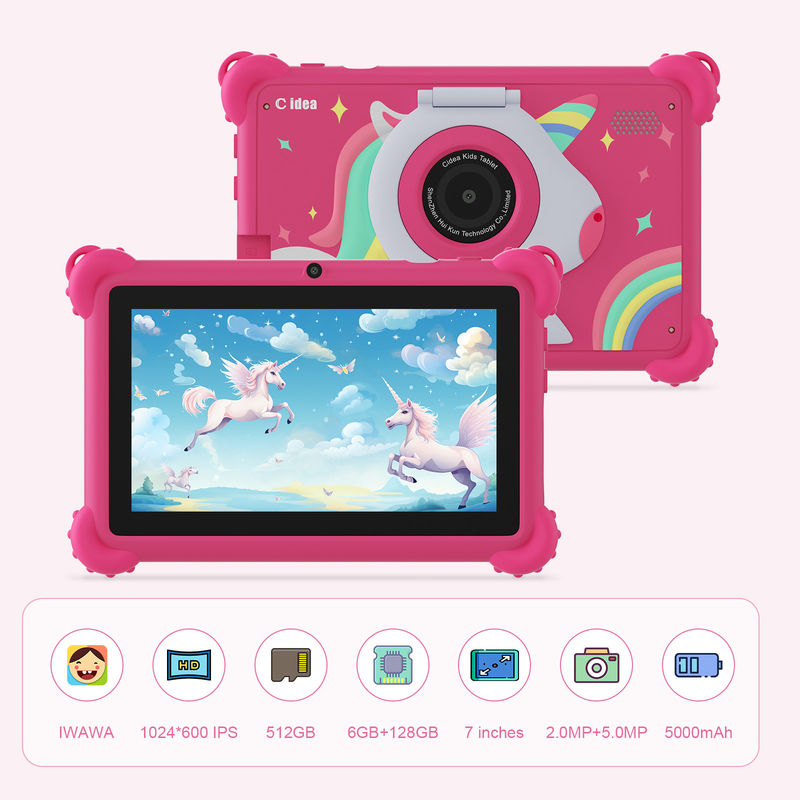C idea 2024 Kids Learning Tablet Bright HD Screen e applicazioni didattiche incluse CM88