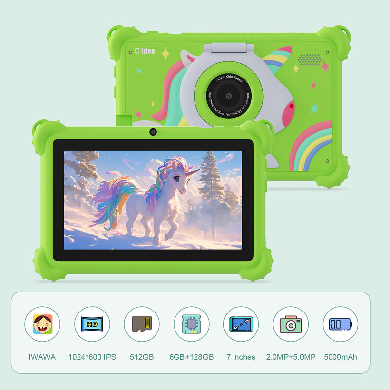 C idea 2024 Kids Learning Tablet Android 12 App precaricate e design durevole CM88