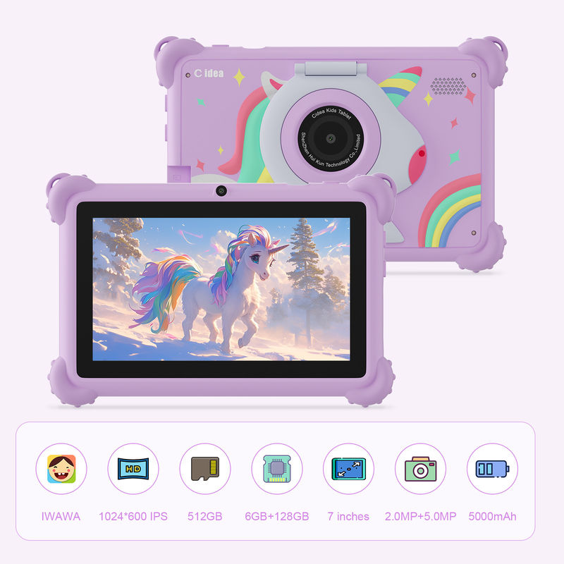C idea 2024 Kids Tablet Regalo ideale con Android 12 App didattiche e custodia durevole Tablet Kidspad CM88