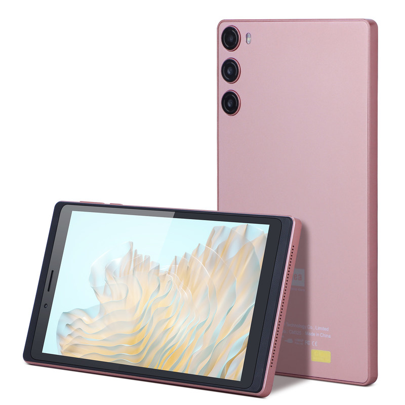 C Idea Android 12 Tablet 6GB RAM 128GB ROM Con SIM 7 Pollici Tablet PC Per Studenti CM525 Rosa