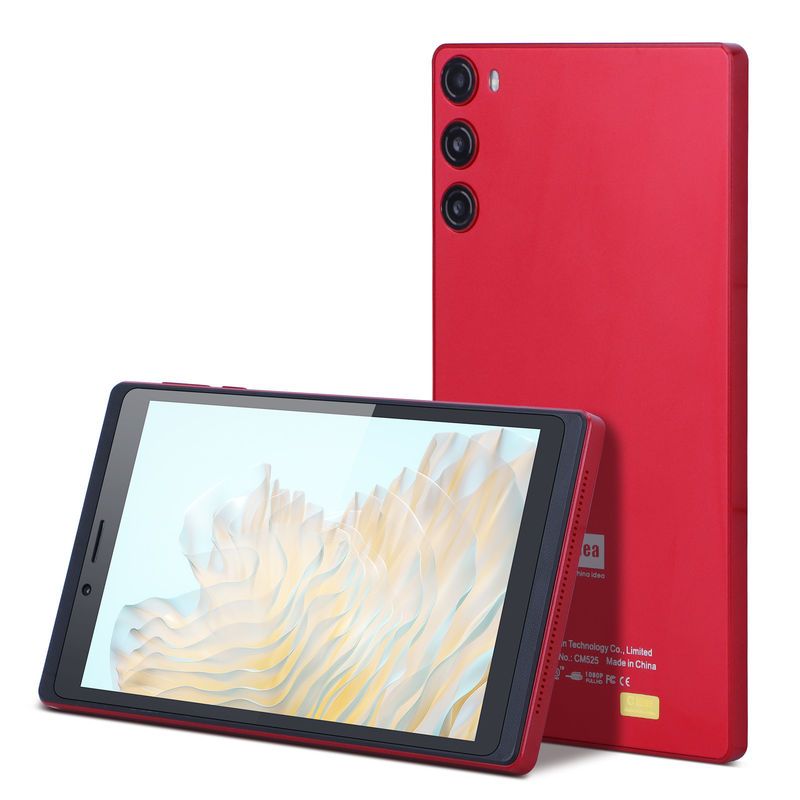 C Idea Tablet da 7 pollici 512GB con SIM Tablet Android PC per studenti che imparano CM525 Rosso