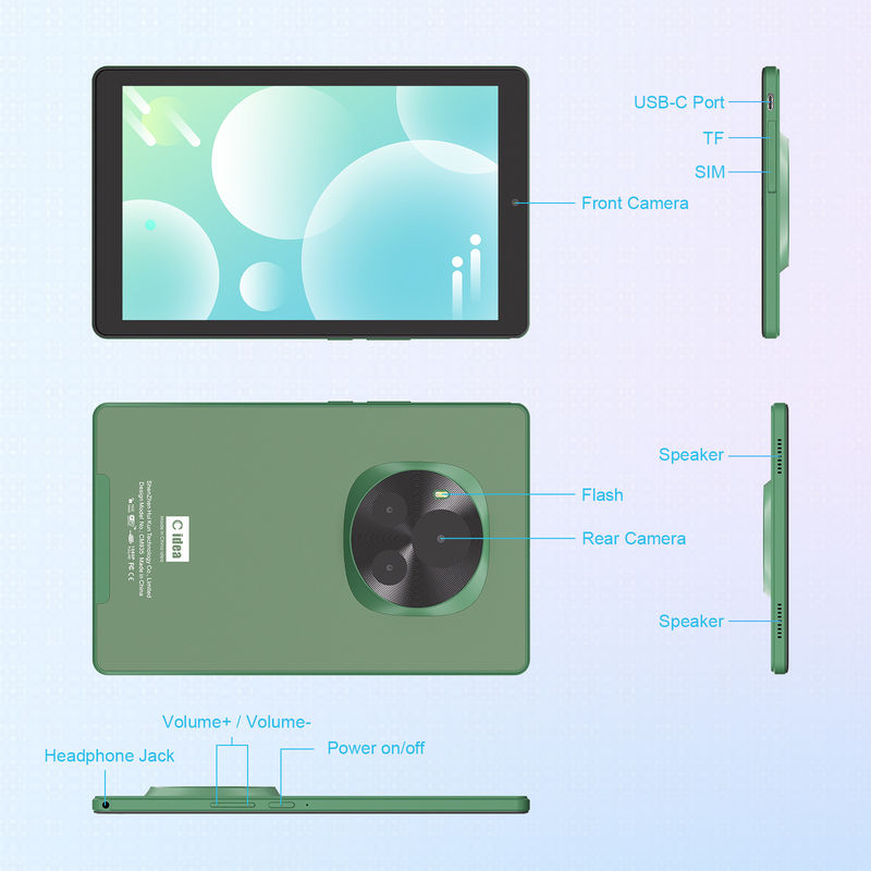 C Idea 9 Inch Education Tablet 800x1280 IPS Touch Screen Tablet con Stylus Pen CM935 verde