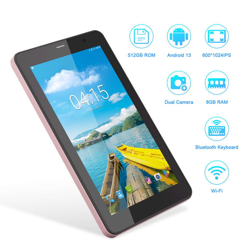 C Idea Tablet da 7 pollici con SIM Wifi Android Tablet PC per studenti CM518 Pro Pink