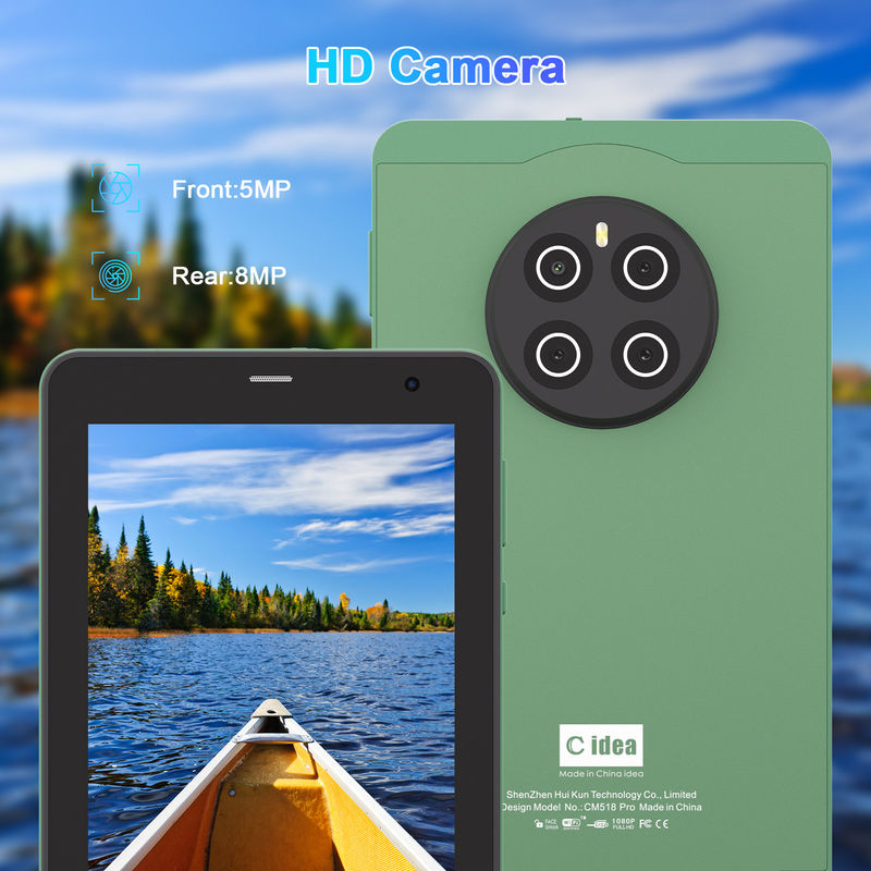 C Idea Tablet da 7 pollici con SIM Wifi Android Smart Tablet PC per l'istruzione CM518 Pro Verde