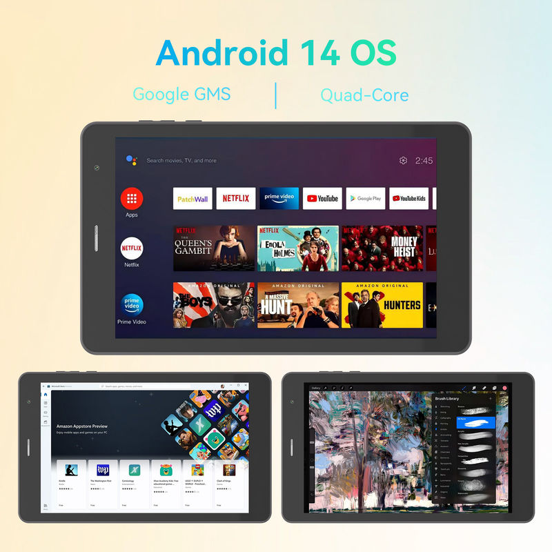 C Idea Quad Core Android Tablet Portable 8 Inch Tablet per studenti con SIM CM828 Nero