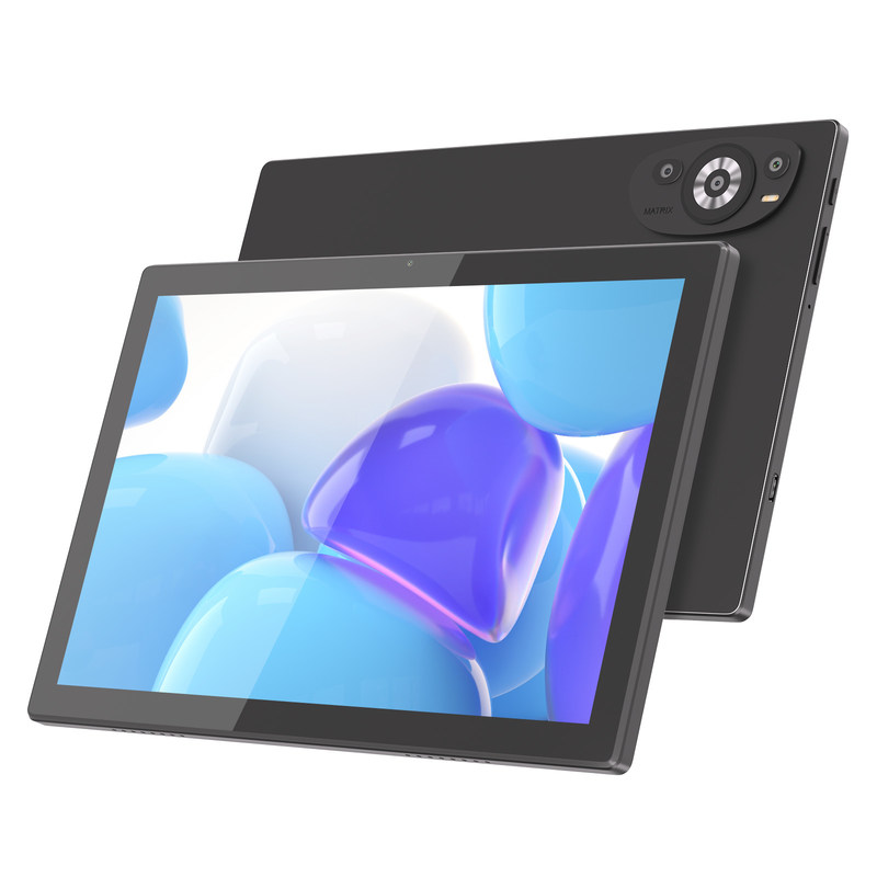 C Idea 10,1 pollici Wifi Educational Android Tablet Pc con tastiera di supporto Sim M8200 Plus Nero