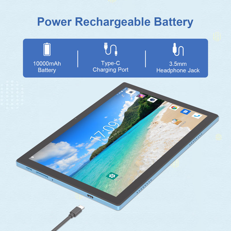 C Idea Android 14 Touch Screen Tablet da 10,1 pollici con tastiera e penna CM8200plus Blu