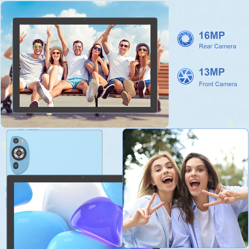 C Idea Android 14 Touch Screen Tablet da 10,1 pollici con tastiera e penna CM8200plus Blu