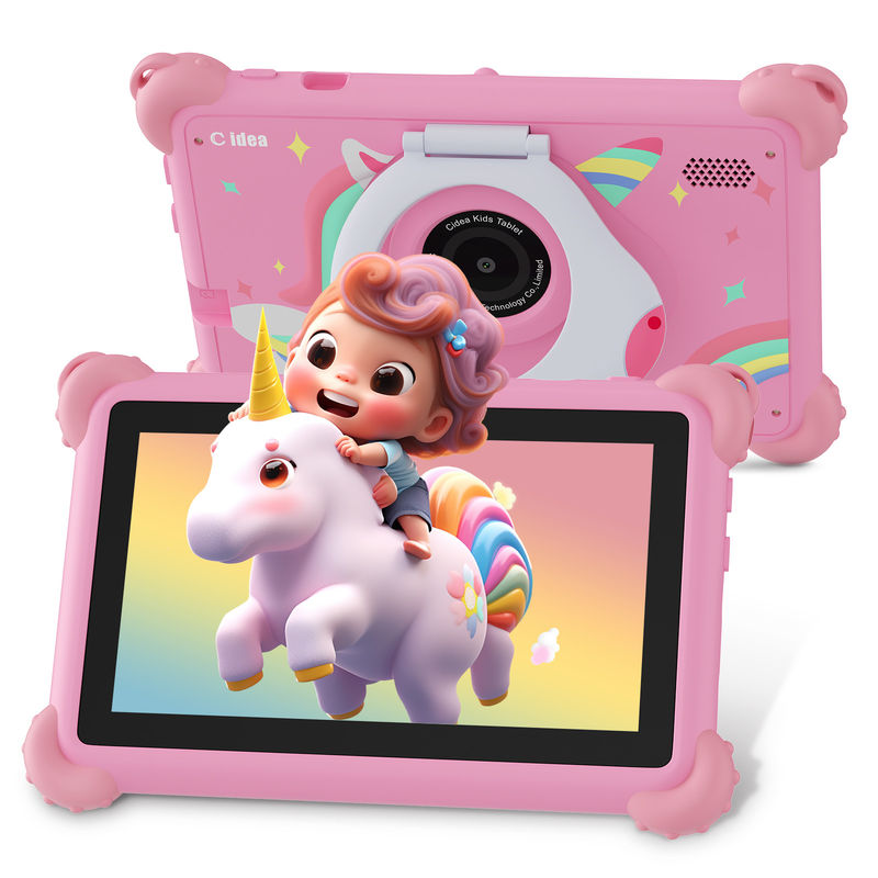C Idea Android 13 Kids Tablet 4+32GB Tablet didattico Kidspad con APP amichevole CM91 rosa