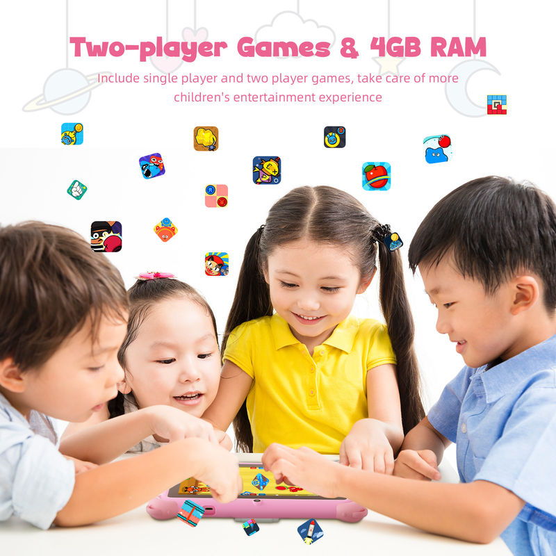 C Idea Android 13 Kids Tablet 4+32GB Tablet didattico Kidspad con APP amichevole CM91 rosa