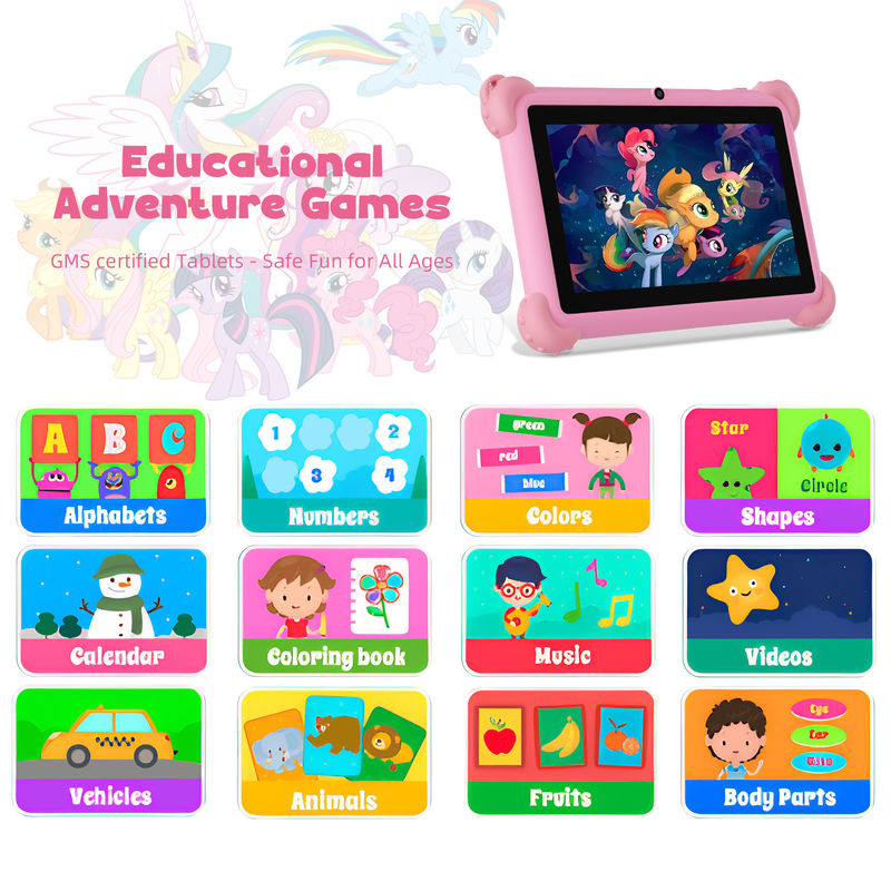 C Idea Android 13 Kids Tablet 4+32GB Tablet didattico Kidspad con APP amichevole CM91 rosa