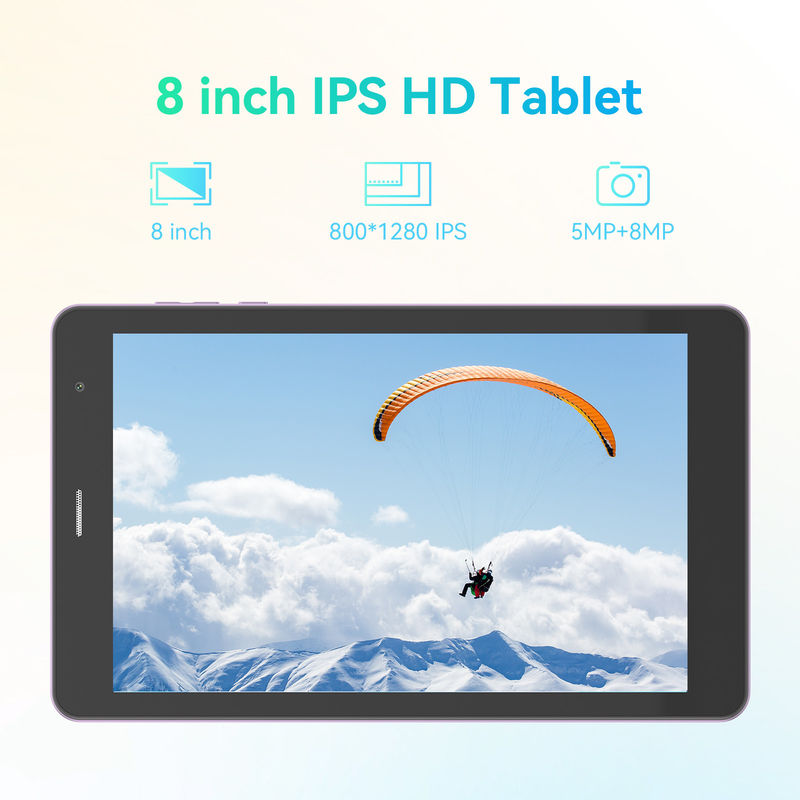 C Idea 8 pollici 8+512gb 8000mah 5+8MP Dual Camera Android Tablet Pc Con Sim Per Studenti CM828 viola