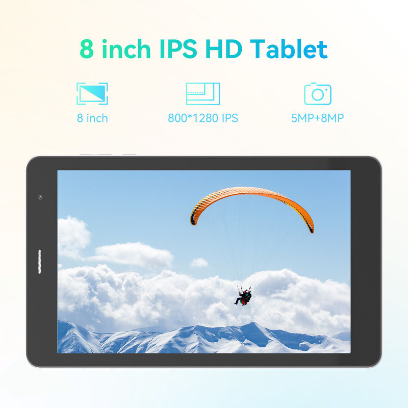 C Idea ODM 8 pollici batteria lunga 512GB Dual Camera Octa-Core Processore Android Tablet Pc con custodia per studenti CM828 argento