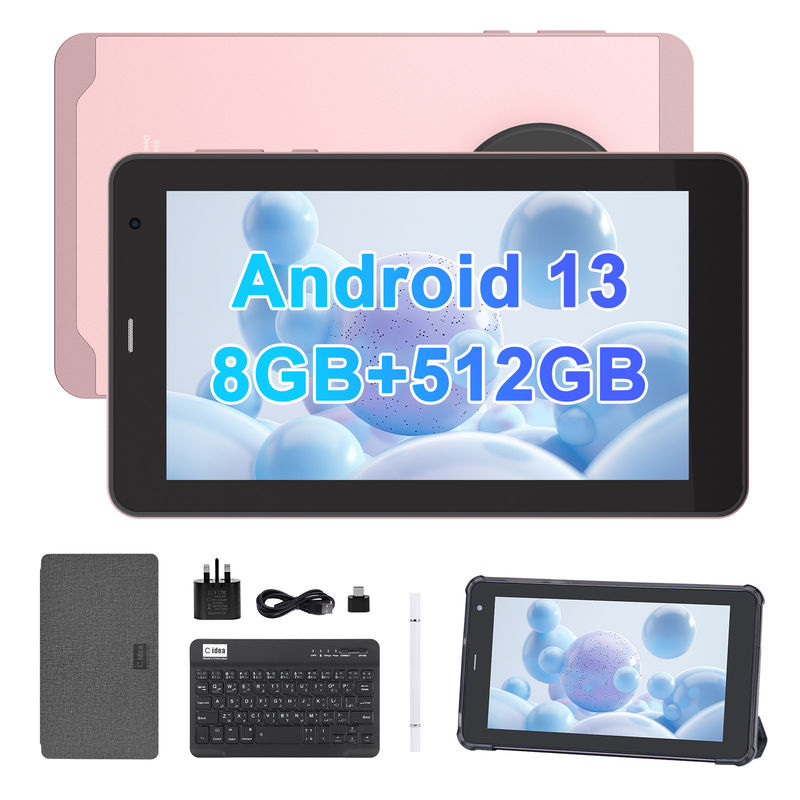 C Idea 7 pollici Android Tab, 8+512GB, Quad Core, Tablet didattico Perfetto per gli studenti  CM518pro Pink