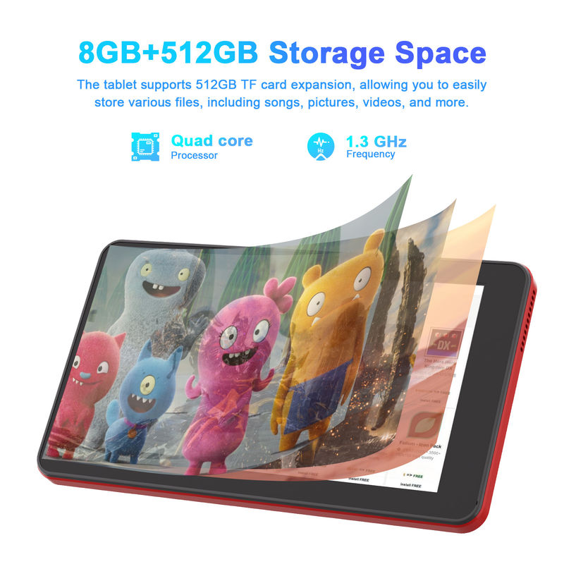 C Idea Tablet Android 13 da 7 pollici, doppia fotocamera, supporto Sim, tablet touch screen per studenti