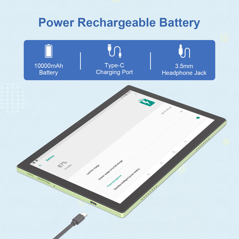 C Idea WIFI Android 14 TF Storage 512GB Tablet touch screen con tastiera e mouse CM8200plus Verde