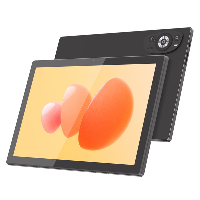 C Idea Tablet Wifi da 10,1 pollici con supporto SIM tastiera didattica Android Tablet Pc M8200 Plus Nero