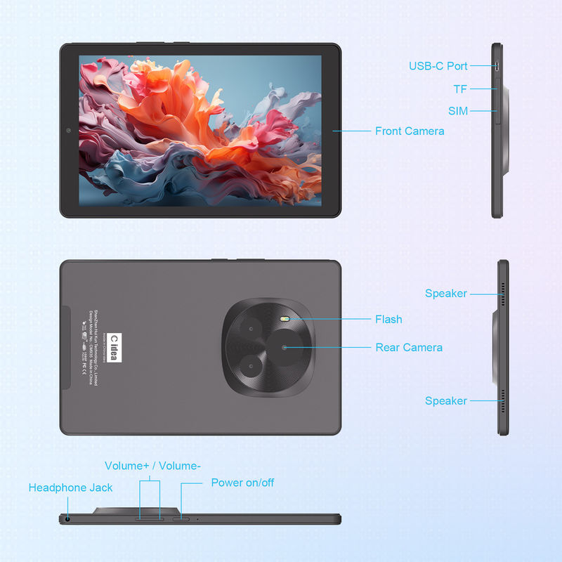 C Idea Android Tablet 800x1280 IPS Screen 9 IN Smart Tablet PC con Sim Per l'educazione CM935 Nero
