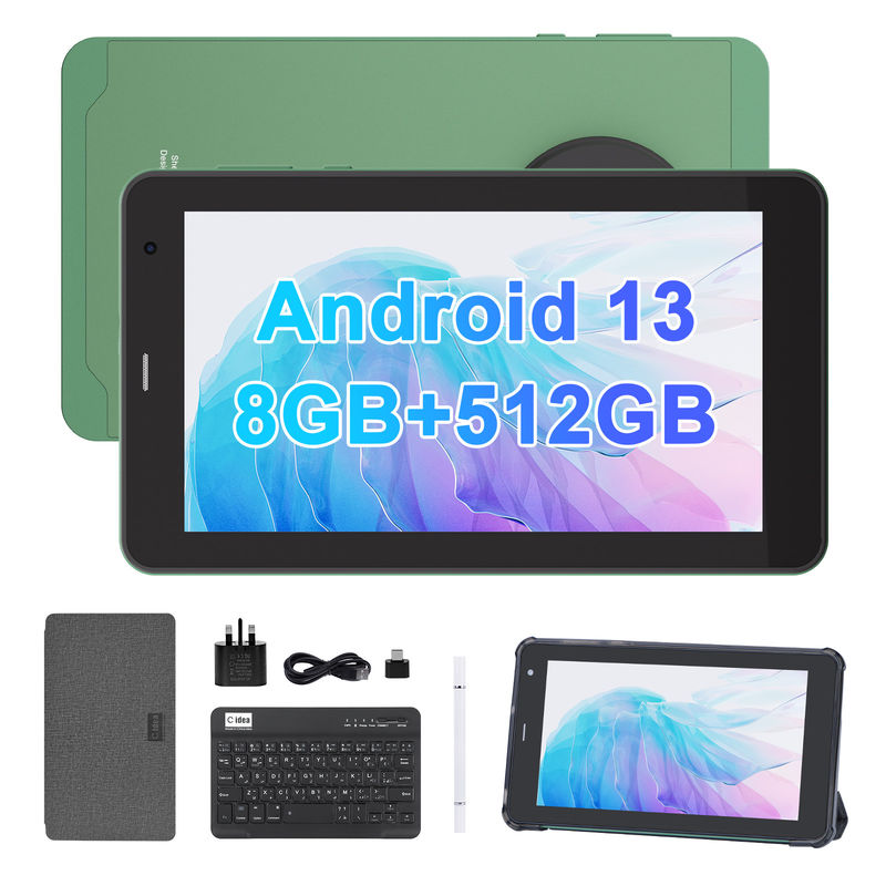 C Idea Tablet da 7 pollici con SIM Wifi Android Smart Tablet PC CM518 Pro Verde