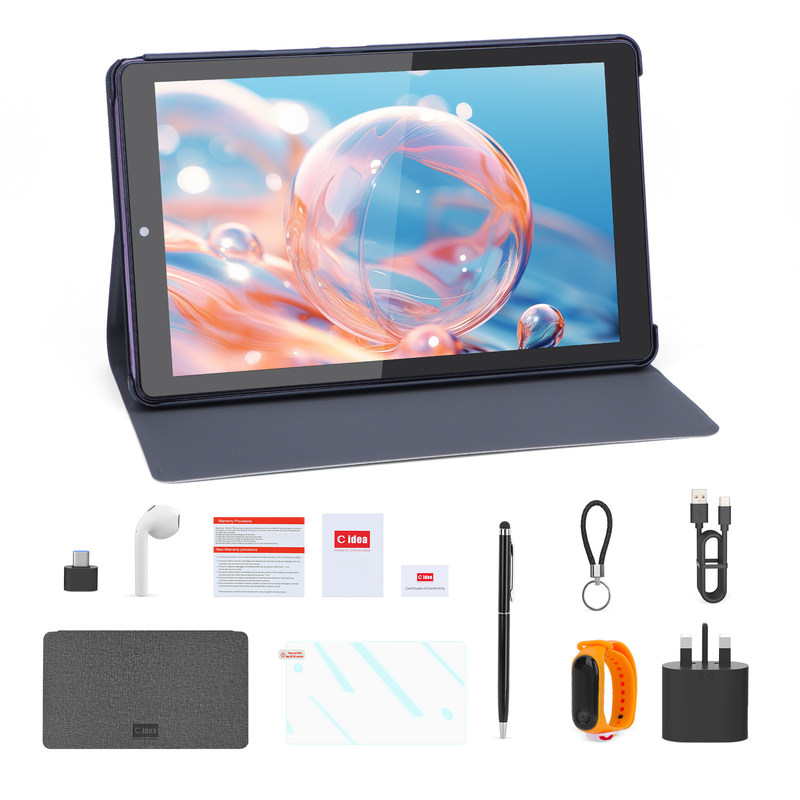 C Idea 9 Inch Tablet 5MP+8MP Tablet didattico per adolescenti con penna CM935 viola