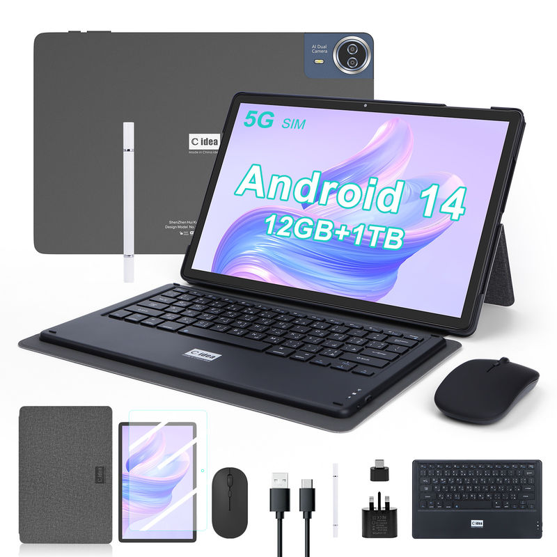 C Idea Tablet da 14 pollici Grande spazio di archiviazione 1200*1920 FHD Screen Tablet Android PC CM14000 plus