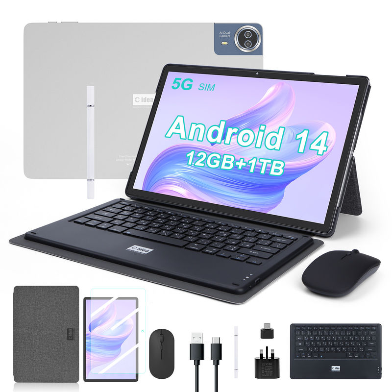 C Idea Tablet da 14 pollici a batteria duratura Tablet didattico per studenti CM14000 Plus Grigio