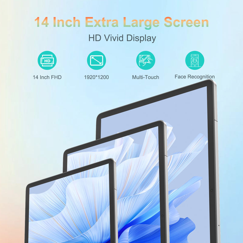 C Idea Tablet da 14 pollici 5G Tablet touch screen per studenti CM14000 Plus Grigio