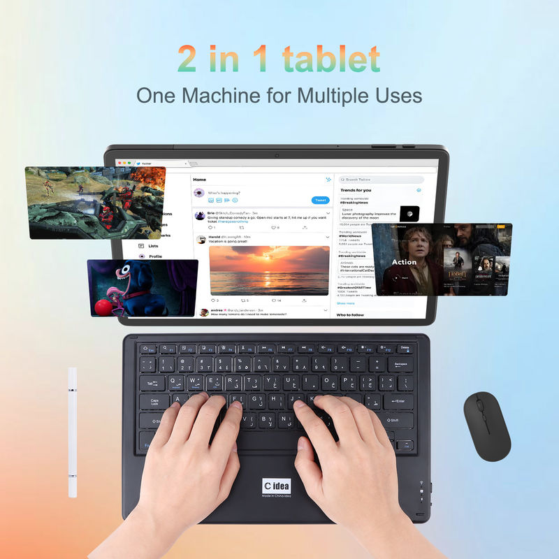 C Idea Tablet da 14 pollici PC tablet Android più recente per adulti CM14000 più nero