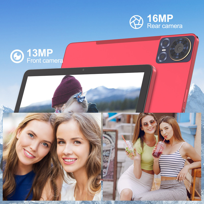 C Idea Tablet 10,1 pollici 5G LTE Tablet Touch Screen Tablet Pc per l'intrattenimento CM8300 Plus Rosso