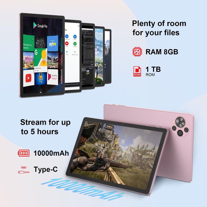 C Idea 10,36 pollici Android 14 Tablet scolastico per studenti CM10500 Plus rosa