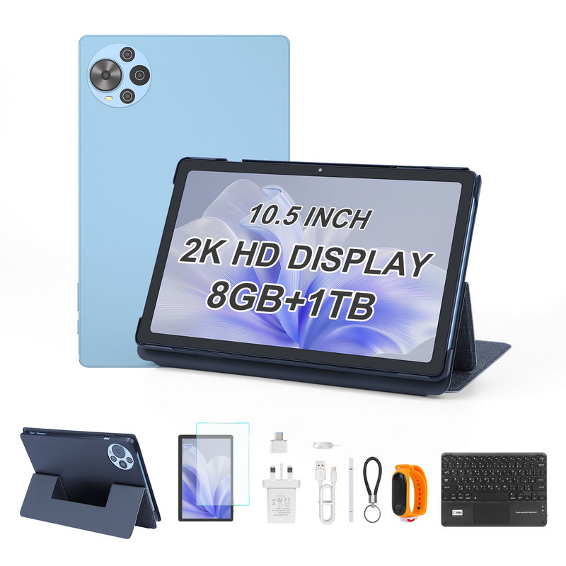 C Idea 10.5 Inch Android 14 Tablet 2k Screen Smart Tablet PC CM10500 Plus Blu