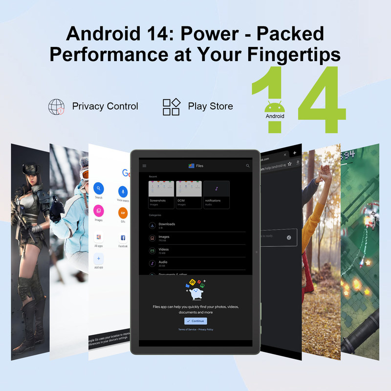 C idea 10.36 Inch Android 14 Tablet Pc Tablet didattico per studenti con funzionalità dual SIM