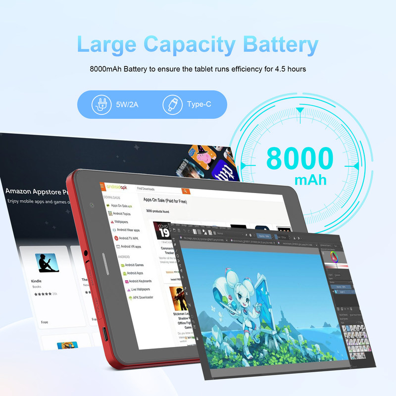 C idea MT6750 Octa-Core e 8GB RAM Tablet PC Android da 8 pollici con SIM per l'istruzione CM817Pro max