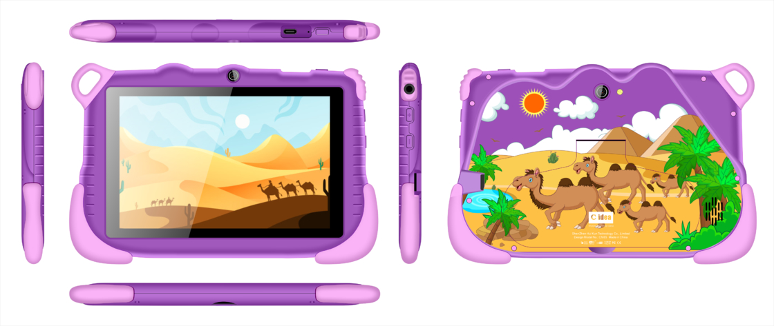 Nuovi tablet C Idea 6+128GB Android 12 Tablet Kidspad con APP didattica CM85 viola