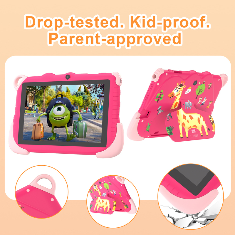 C Idea Tablet Android 15 Educativo Smart da 7 Pollici Per Studenti CM78 rosa