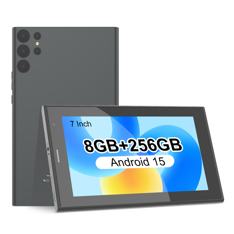 Tablet C idea da 7 pollici con Wi-Fi, custodia, 8+256GB di memoria, processore Quad Core, touchscreen IPS 600x1024 CM524 grigio