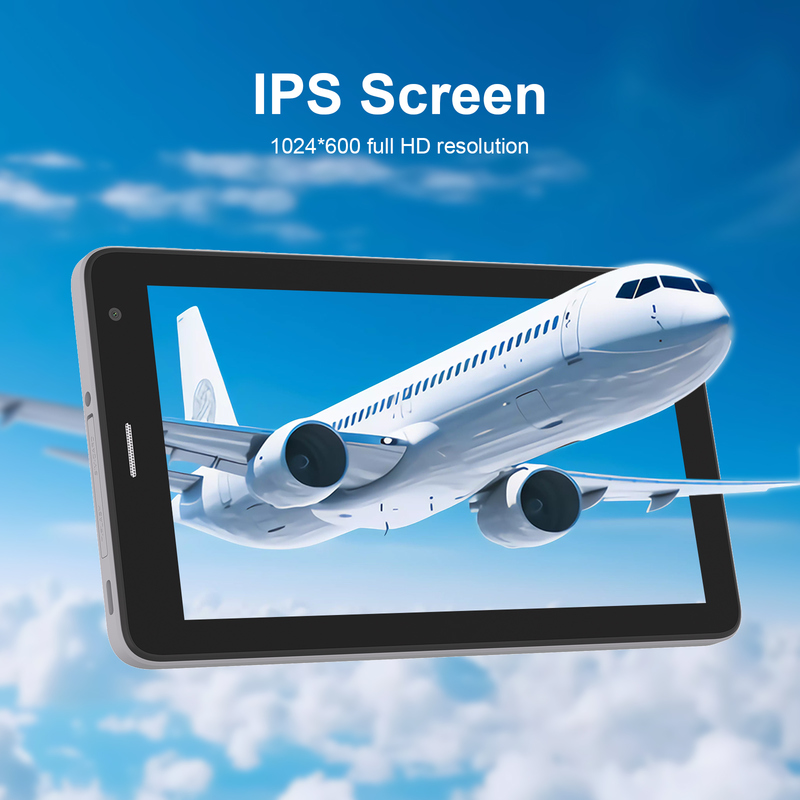 Tablet Wifi C idea da 7 pollici con custodia, memoria 8+256GB, processore Quad Core, schermo IPS touchscreen 600x1024 CM528 Grigio