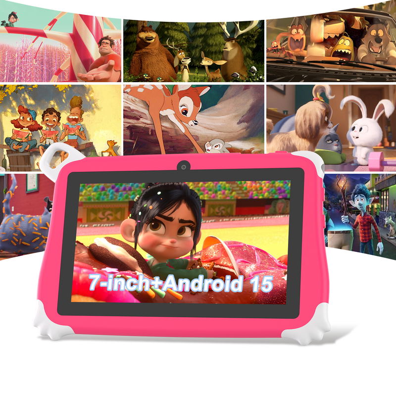 C Idea Android 15 Kids Tablet 8+256GB Tablet didattico Kidspad con APP amichevole CM86 rosa
